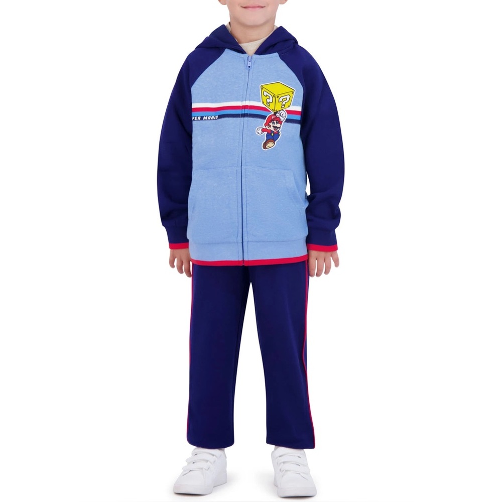 NWT Super Mario Boys  2-Piece Fleece Set